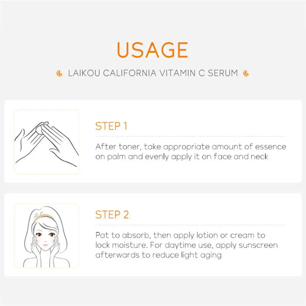 Sérum Vitamina C Ácido Hialurónico Rosto – Colágeno Iluminador Lifting Firmeza Suaviza Linhas Finas Anti-Idade