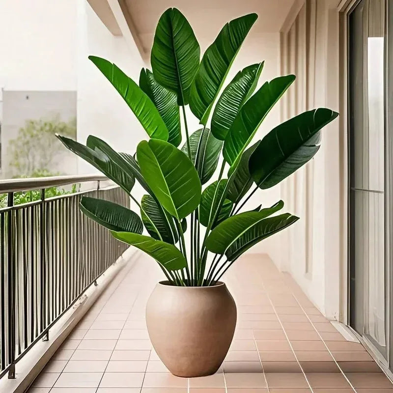 Palmeira Artificial 18 Folhas – Árvore Tropical Grande Bananeira Decorativa Toque Real Casa Jardim Festa 2025