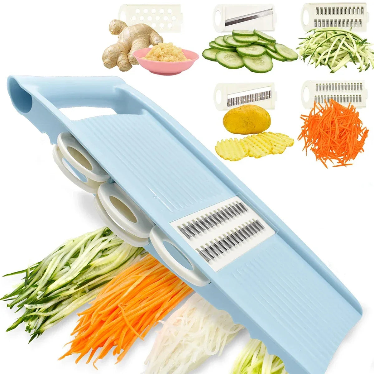 Mandoline Slicer 5 em 1 Multi Lâminas
