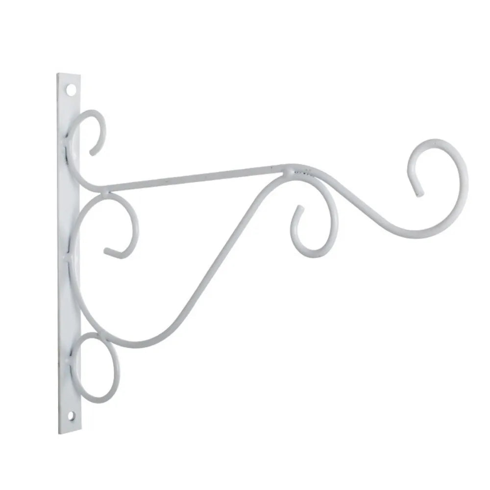 Suporte Parede Cesta Flores Gancho Preto