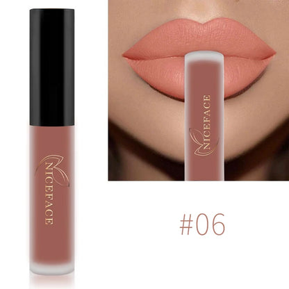 Labial líquido mate, 34 colores, resistente al agua: duradero e hidratante para unos labios perfectos.