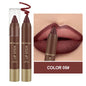 Labial líquido mate aterciopelado resistente al agua: no se corre, hidratante, nutritivo, color chocolate, 6 tonos, cosmético de larga duración.