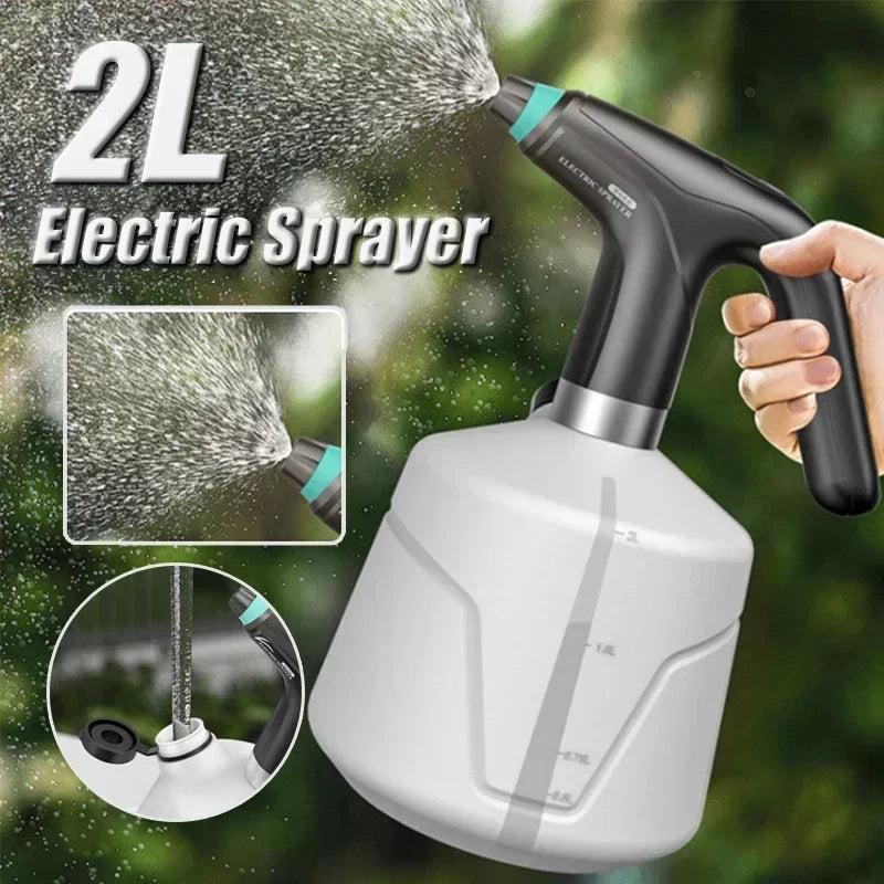 Pulverizador Elétrico 2L para Jardim e Irrigação - Automático Recarregável para Plantas