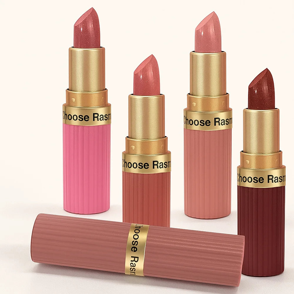 Labial de terciopelo rosa perlado con purpurina: metálico, resistente al agua, de larga duración, acabado mate, diamante brillante.