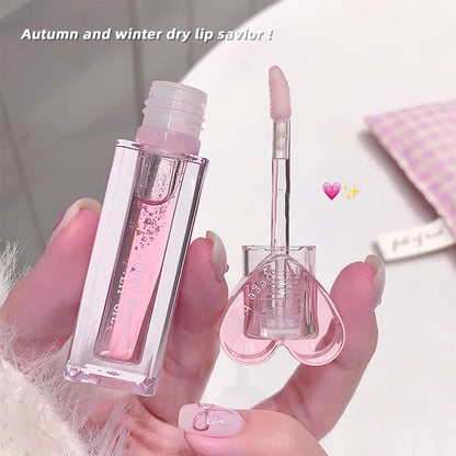 Bálsamo labial con extracto de plantas Gege Bear: brillo hidratante, incoloro y nutritivo.