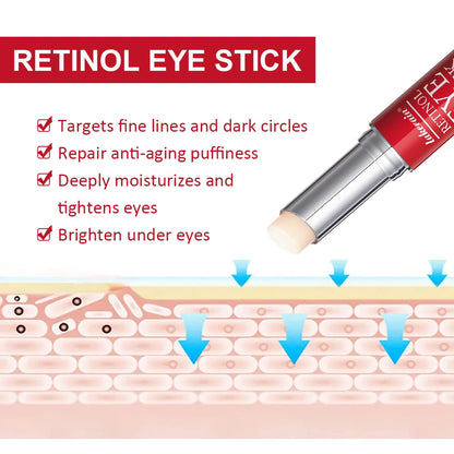 Crema para ojos en barra con retinol: reduce las ojeras y reafirma.
