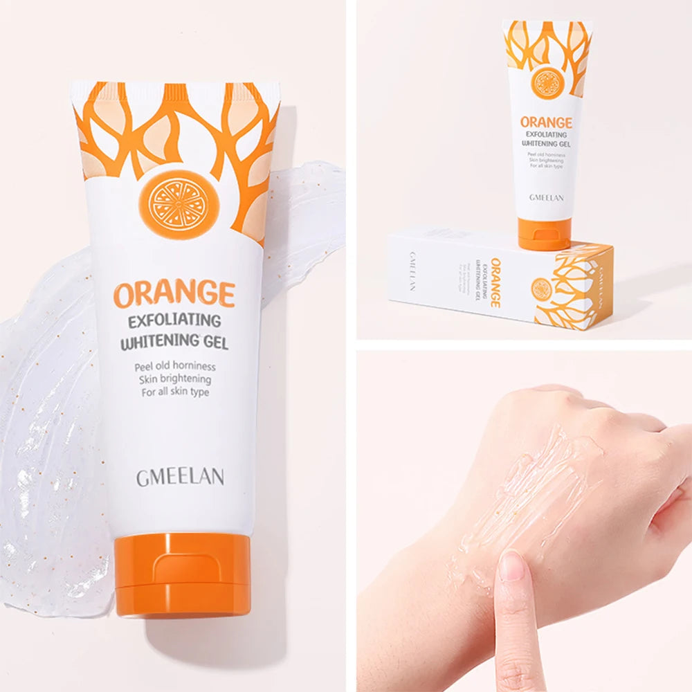 Gel exfoliante de naranja (50 g): elimina las células muertas, ilumina e hidrata. Cuidado coreano de la piel.