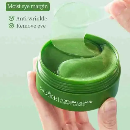 Máscaras de Olhos Aloe Vera e Colagénio 60pcs - Anti-Olheiras