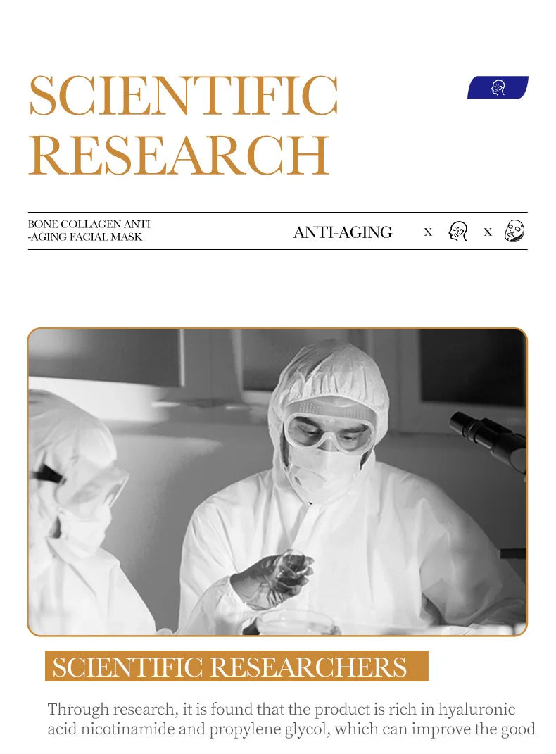 Máscara Facial Colágeno Antirrugas 10un