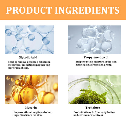 Glycolic Acid 7% Toner – Gentle Formula Nourishes and Hydrates Skin, Refreshing and Non-Sticky, 150ml