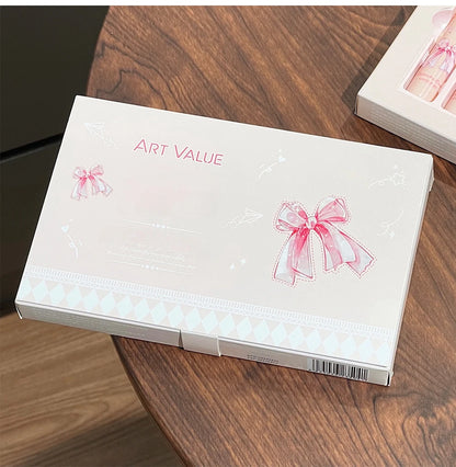 Conjunto de Batons Mate 6 Peças - Kit Maquilhagem Lábios Veludo Nude com Blush e Colar Presente