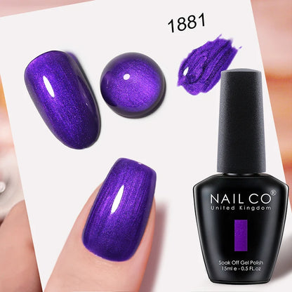 NAILCO Gel Nail Polish 15ml UV/LED Hema/TPO Free – Professional Semi-Permanent Base and Top Coat