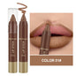 Labial líquido mate aterciopelado resistente al agua: no se corre, hidratante, nutritivo, color chocolate, 6 tonos, cosmético de larga duración.