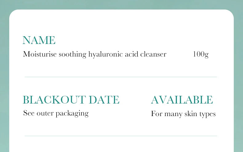 Gel Limpeza Facial BIOAQUA Ácido Hialurônico