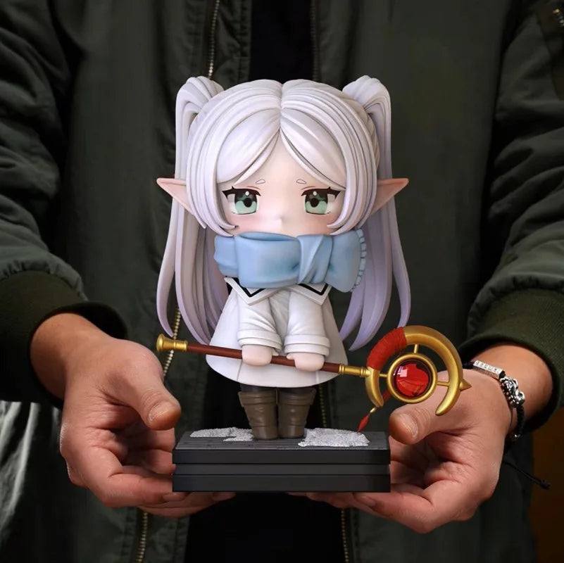 Figura Anime Lillian Roupa Inverno 18cm – Modelo Decorativo Artesanal Personagem Colecionável