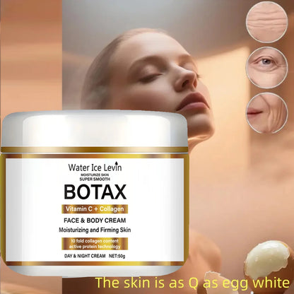 Crema reafirmante de colágeno con niacinamida, crema facial hidratante, día y noche, con vitamina C, para piel sensible.