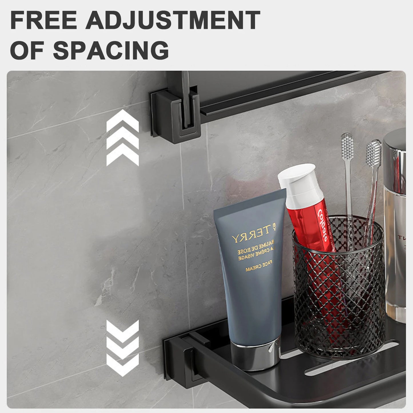 Prateleira Dobrável de Armazenamento para Banheiro – Estante para Banheiro Adequada para Banheiro, Cozinha e Lavanderia, de Parede