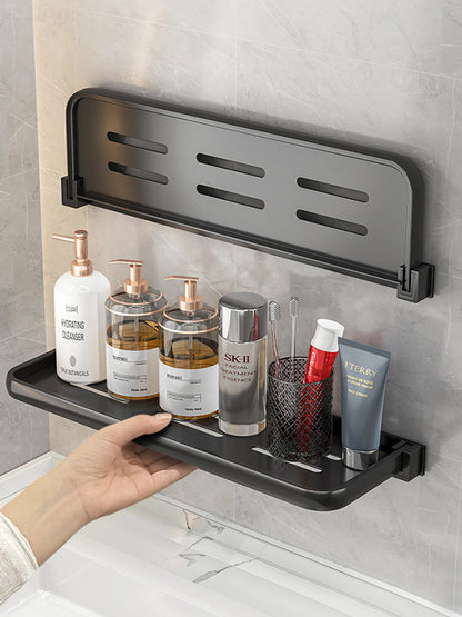 Prateleira Dobrável de Armazenamento para Banheiro – Estante para Banheiro Adequada para Banheiro, Cozinha e Lavanderia, de Parede