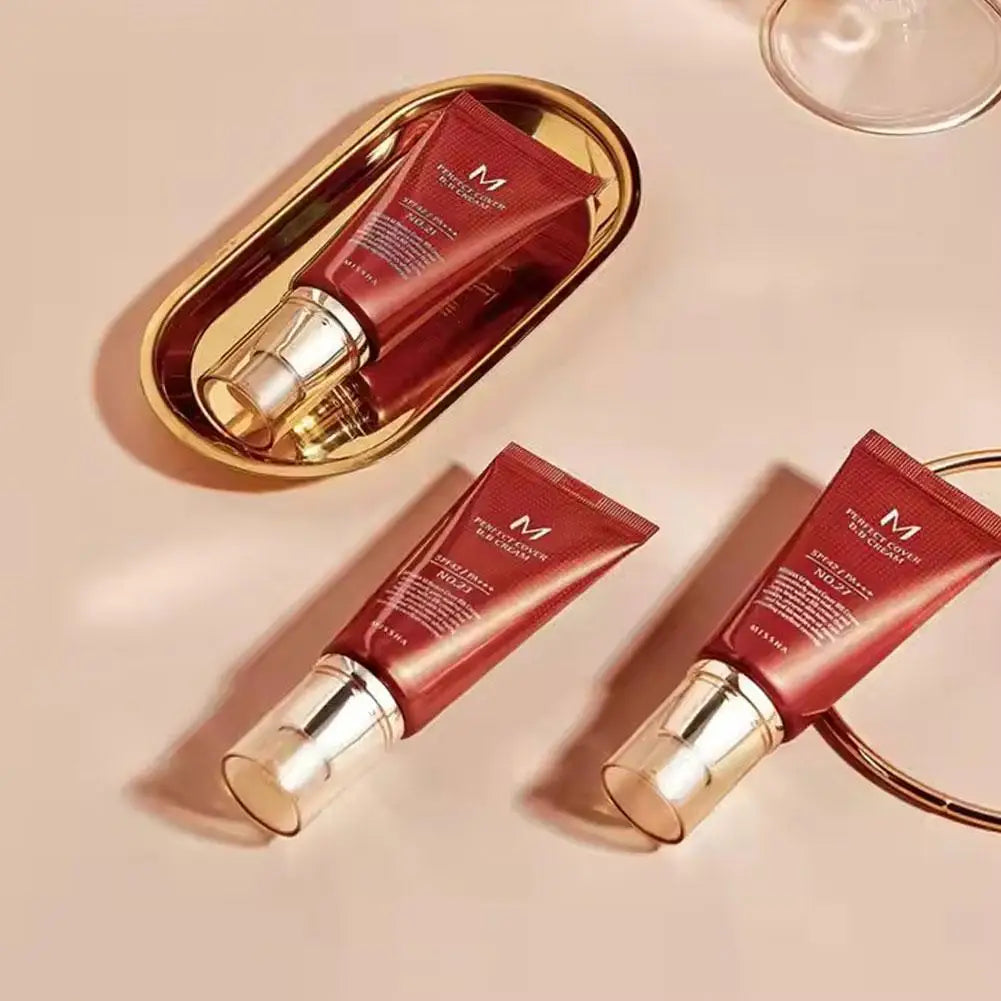 BB Cream Pore Corrector – Flawless Liquid Foundation, Long-Lasting, Oil Control, Sizes 21 and 23. Concealer Makeup.