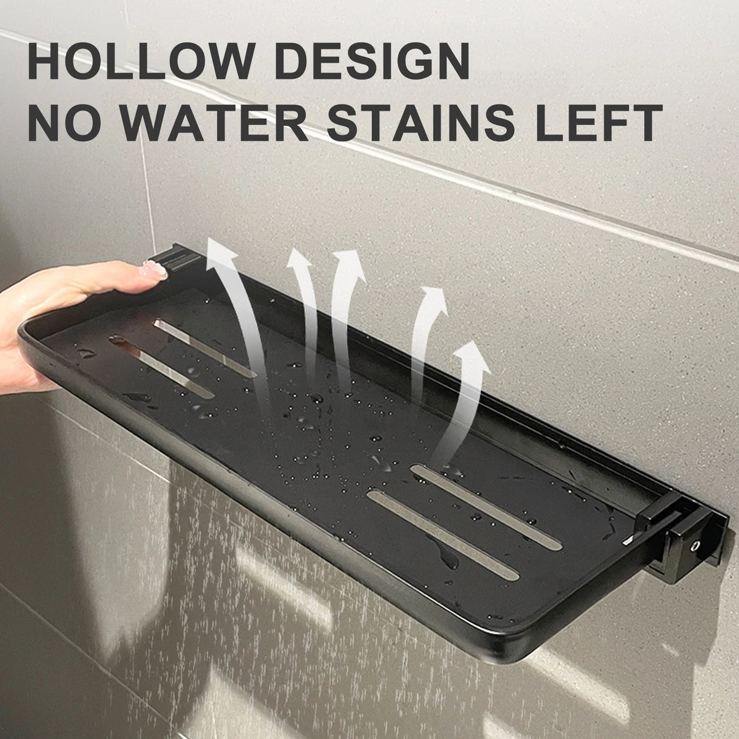 Prateleira Dobrável de Armazenamento para Banheiro – Estante para Banheiro Adequada para Banheiro, Cozinha e Lavanderia, de Parede