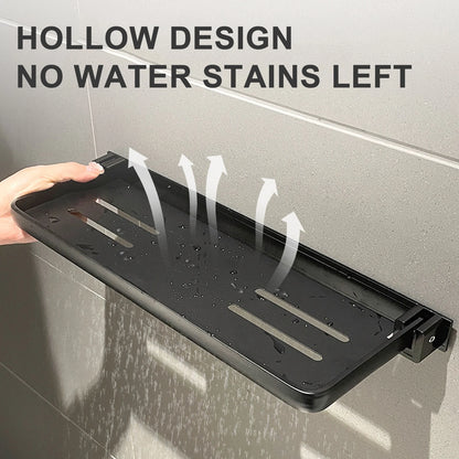 Prateleira Dobrável de Armazenamento para Banheiro – Estante para Banheiro Adequada para Banheiro, Cozinha e Lavanderia, de Parede