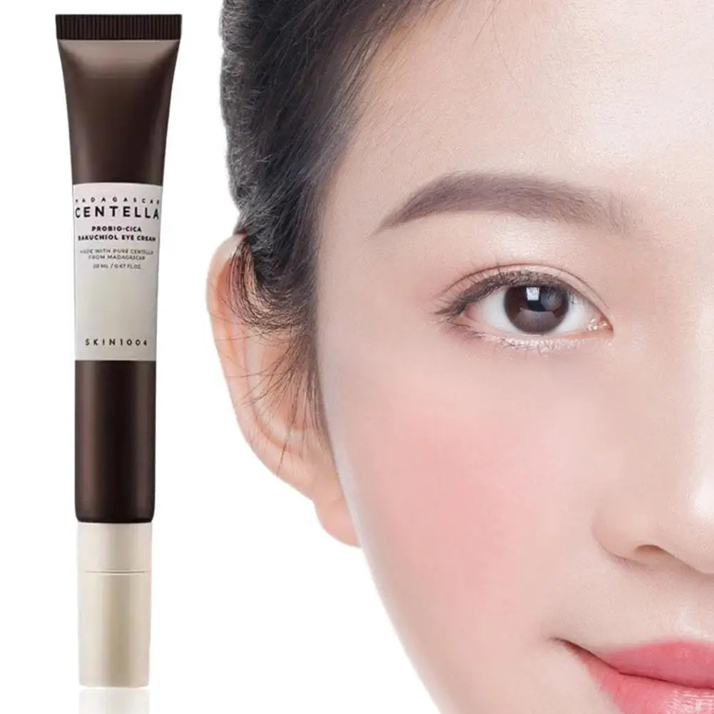 Crema probiótica para ojos con centella asiática (20 ml): antiarrugas, nutritiva, reparadora, reafirmante e hidratante.