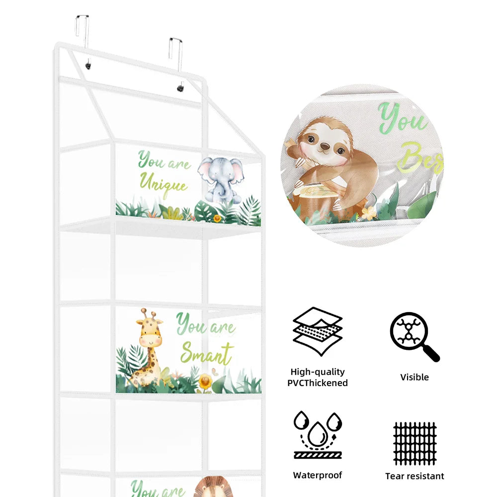 Bolsa de Armazenamento Multifuncional em Tecido – Organizador Suspenso de Múltiplas Camadas para Trás da Porta | Saco Suspenso para Diversos Itens