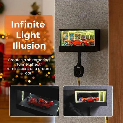 Porta Chaves Garagem Carro com Luz LED - Organizador Chaves Parede Entrada Casa Apartamento