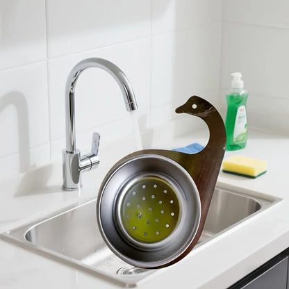 Cesta Drenagem Cisne Resistente - Organizador Pia Cozinha Montagem Bancada Economiza Espaço