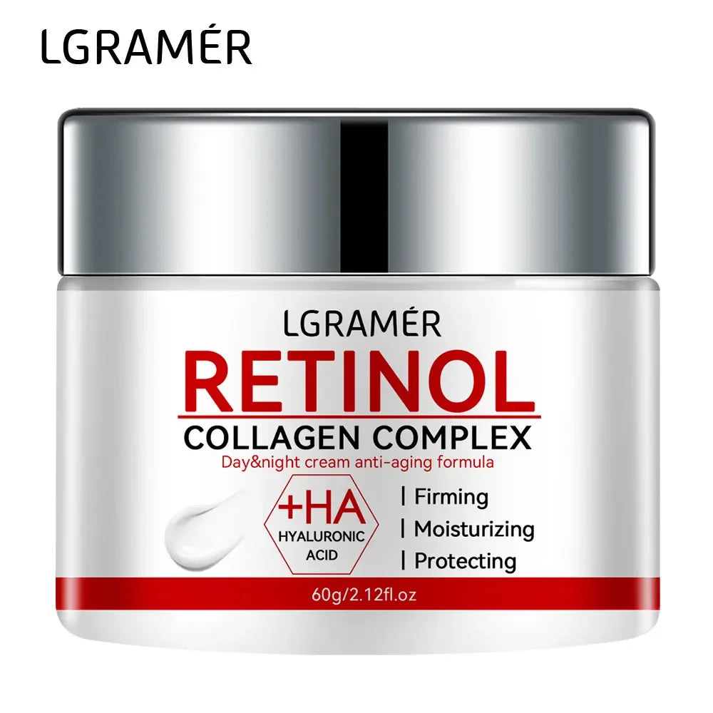 LGRAMÉR Retinol Collagen Complex cream with hyaluronic acid for firming, moisturizing, and protecting skin