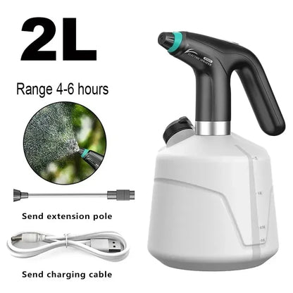 Pulverizador Elétrico 2L para Jardim e Irrigação - Automático Recarregável para Plantas