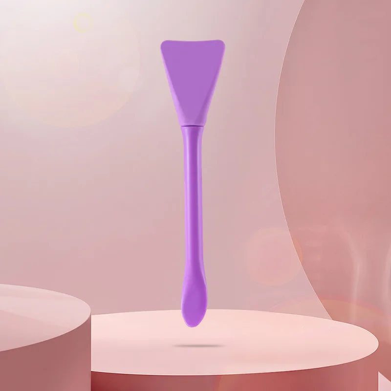 Brocha para mascarillas faciales 2 en 1 con dos puntas: silicona y espátula | Ideal para mascarillas en barra, mascarillas de barro y productos para el cuidado de la piel