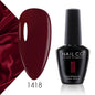NAILCO Gel Nail Polish 15ml Dark Red Series – UV Glitter Colors Professional Semi-Permanent Manicure