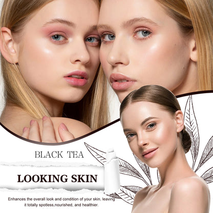 Mascarilla facial de té negro West&amp;Month: limpia los poros, ilumina y rejuvenece.