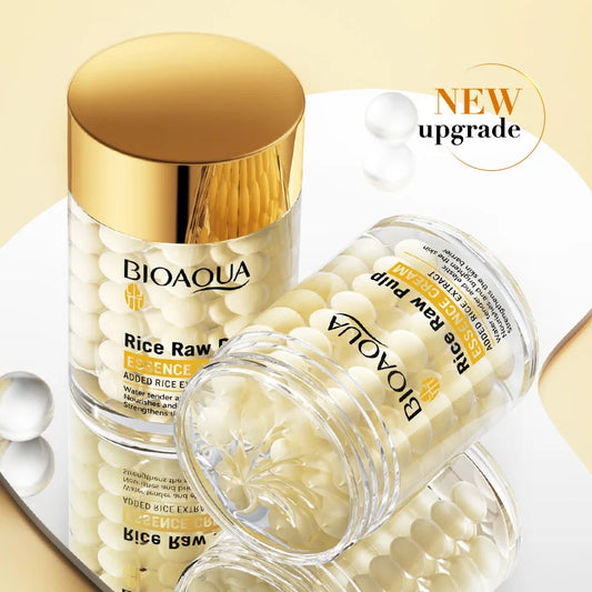 Crema de Esencia de Arroz BIOAOUA: Hidratación profunda, iluminadora, reafirmante y rejuvenecedora para mujeres.