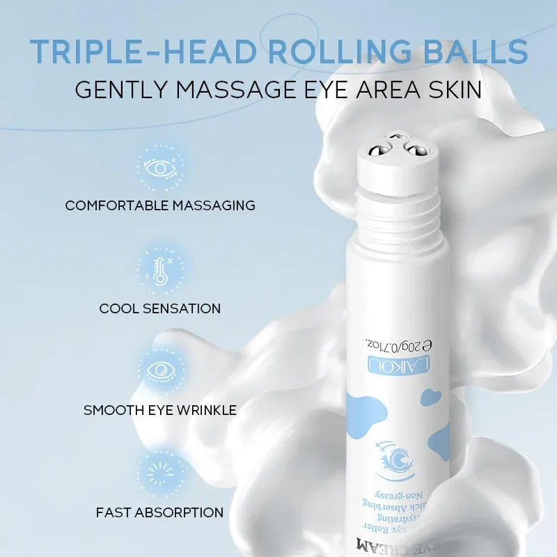 Crema de ojos LAIKOU Milk Eye Cream 20 g: ojeras, bolsas, reafirma, reduce la hinchazón, hidrata el contorno de ojos.