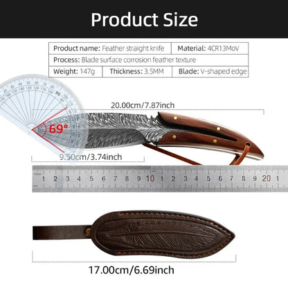 Faca de Desossa Profissional | Faca de Chef Afiada | Textura Premium com Bainha | Utensílio Culinário