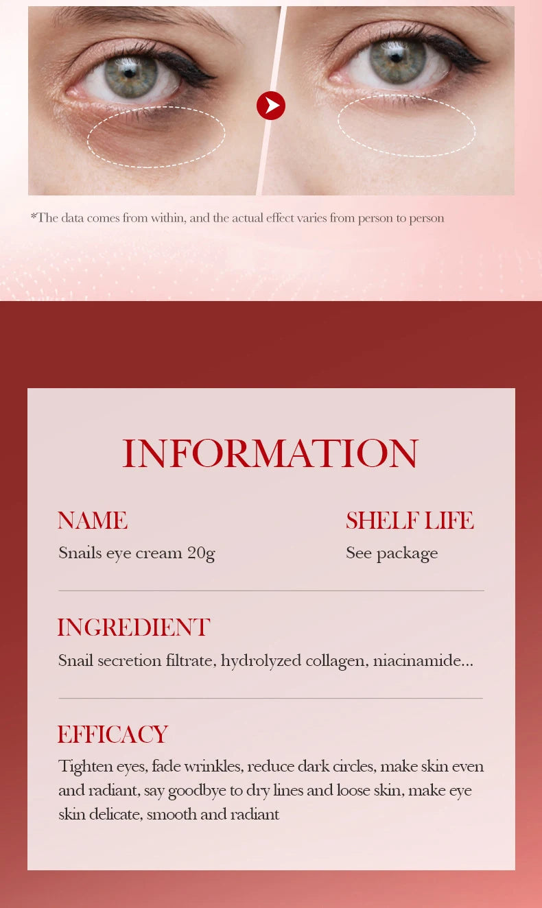 Conjunto BIOAQUA Caracol Anti-Idade - Sérum Facial Creme Olhos Hidratante Iluminador