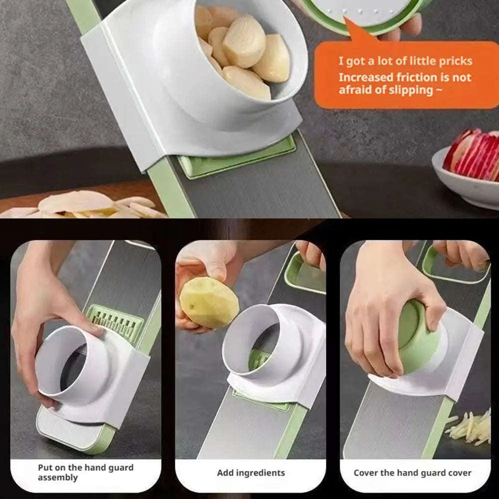 Manual Vegetable and Fruit Slicer – Grater, Cutter and Chopper | Potato and Vegetable Chopper | Practical Kitchen Accessory