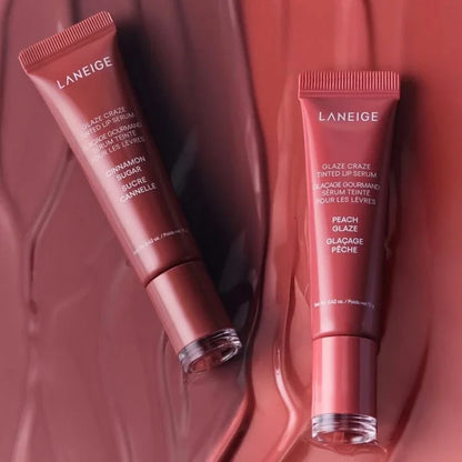 Glaze Craze – Sérum labial con polipéptidos y color | Bálsamo hidratante | Brillo labial nutritivo y con color | Brillo original