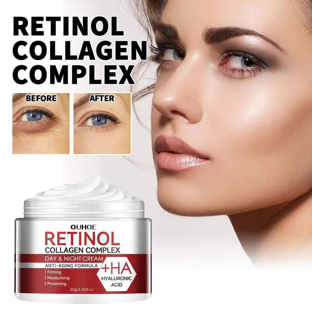 Crema de suero de retinol 30 g para el contorno de ojos: reafirmante, reafirmante, antienvejecimiento, reduce arrugas y líneas de expresión.