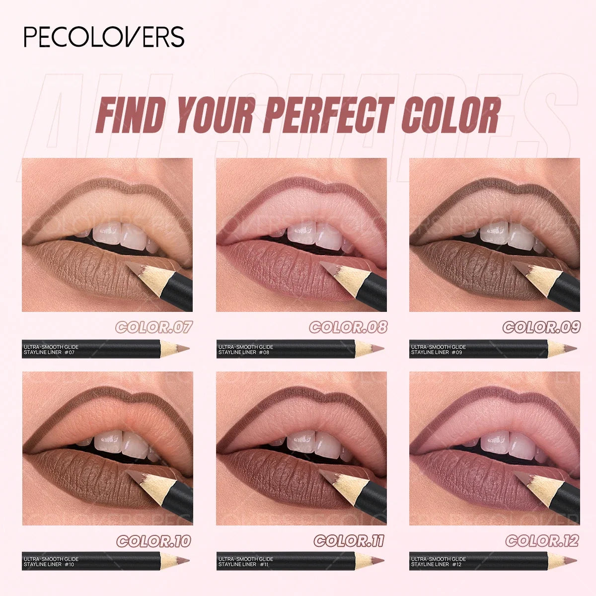 Lápis Labial 2 em 1 Mate – Longa Duração À Prova de Água Tom Pumpkin Spice Cores Ricas Natal