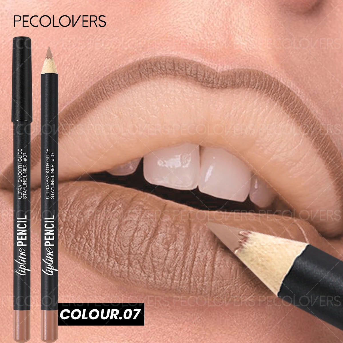 Lápis Labial 2 em 1 Mate – Longa Duração À Prova de Água Tom Pumpkin Spice Cores Ricas Natal