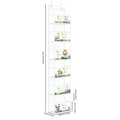 Bolsa de Armazenamento Multifuncional em Tecido – Organizador Suspenso de Múltiplas Camadas para Trás da Porta | Saco Suspenso para Diversos Itens