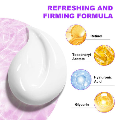 Crema reafirmante con retinol para rostro y cuello (50 ml): antiflacidez, antiarrugas, rellenadora y lifting día/noche.