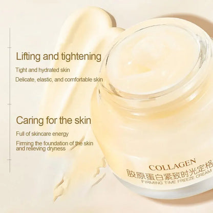 Crema facial reafirmante con colágeno: hidratante e iluminadora, reduce arrugas y líneas finas, ilumina la piel.