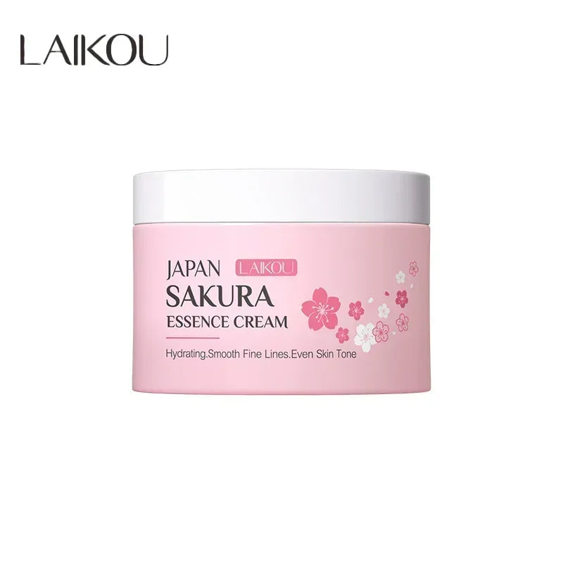Crema facial LAIKOU Sakura Japan: hidratante, iluminadora, nutritiva, control de grasa y reparadora.