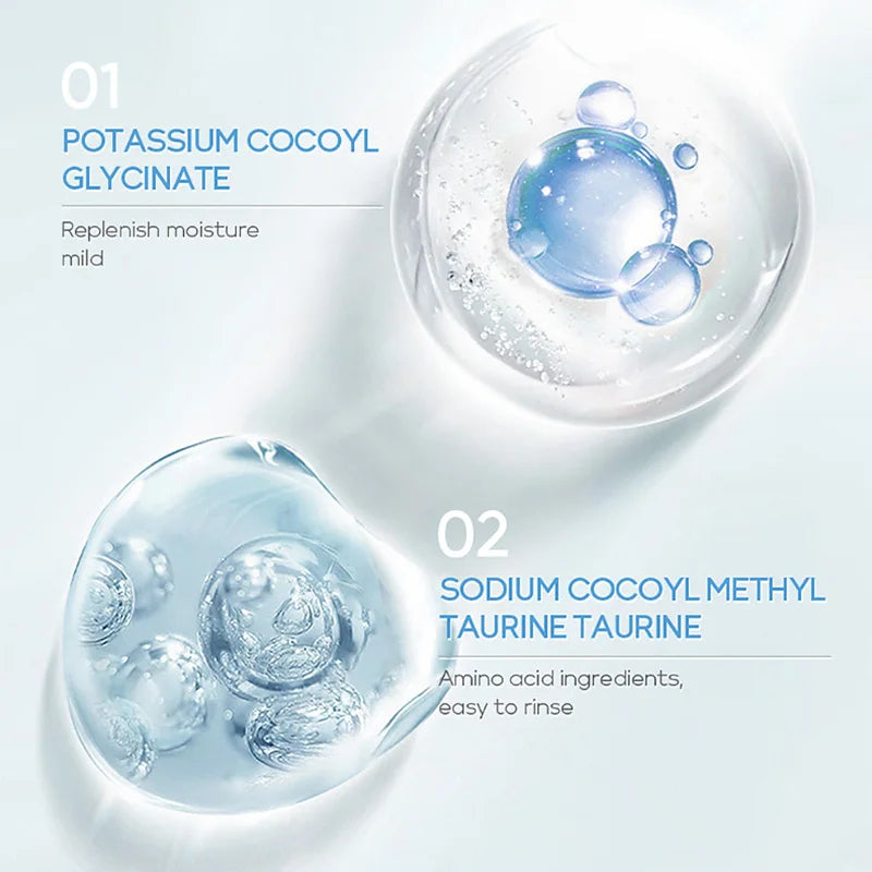 Gel Limpeza LAIKOU Leite 50g – Aminoácidos Espuma Rica Controlo Oleosidade Pele Seca Mista