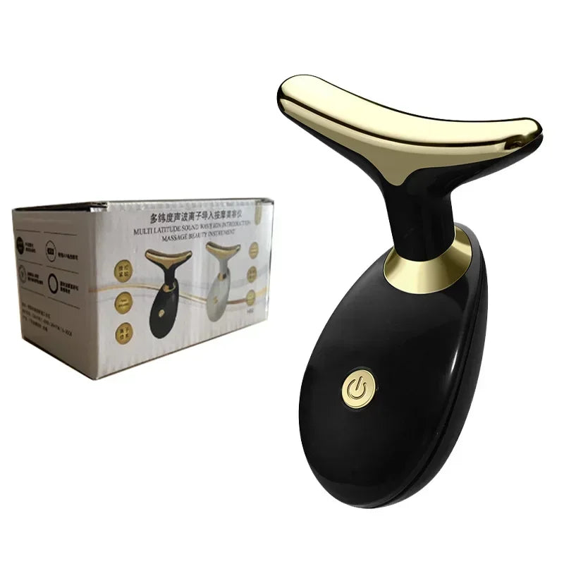 Massageador Facial EMS com LED