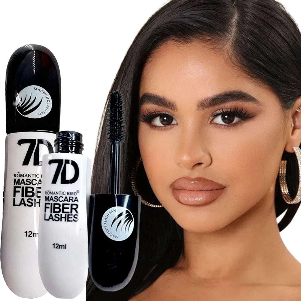 Máscara de Pestanas 7D Fibra 12ml - Efeito Pestanas Falsas Ultra Volume